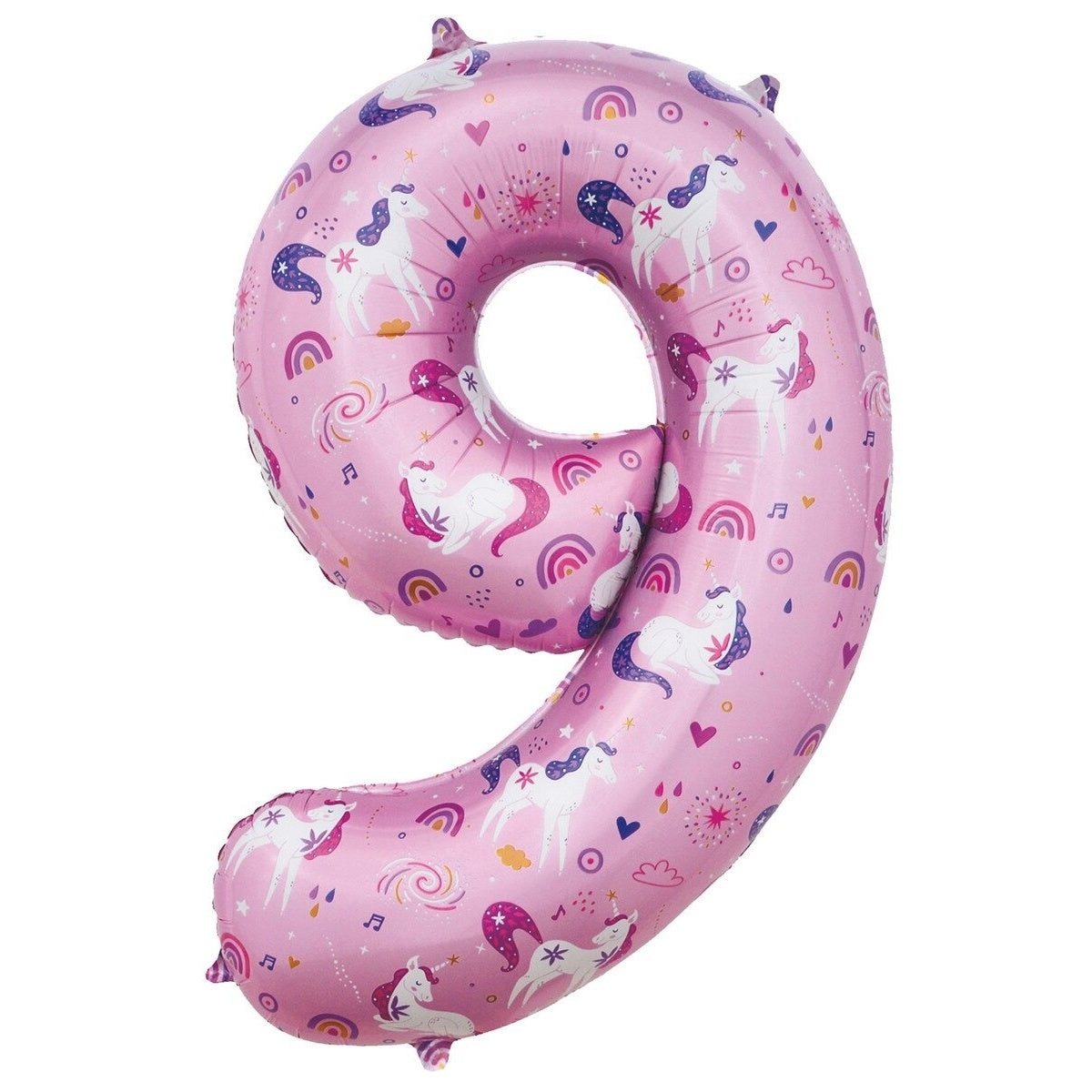 34" NUMERAL FOIL BALLOON - UNICORN #9