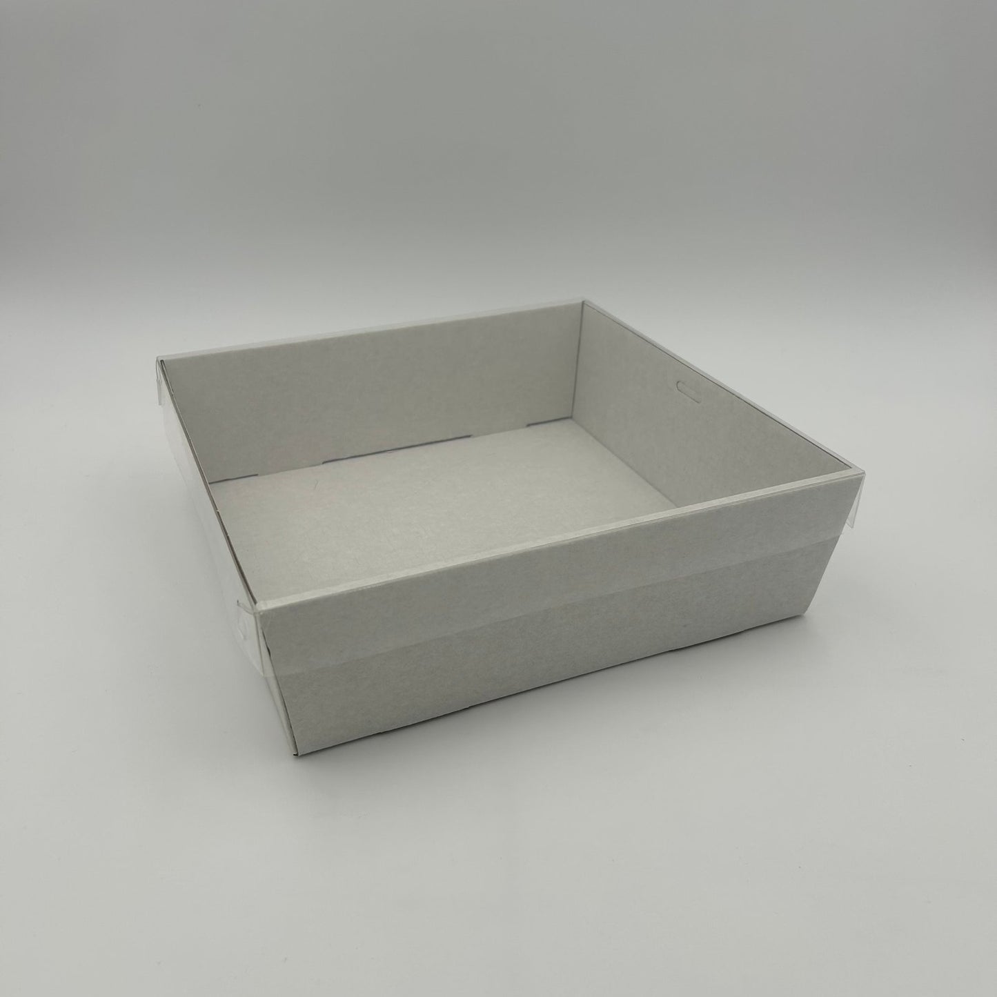 3pk White Sq. Grazing Box + Lid Medium (25*25*8cm) image 0