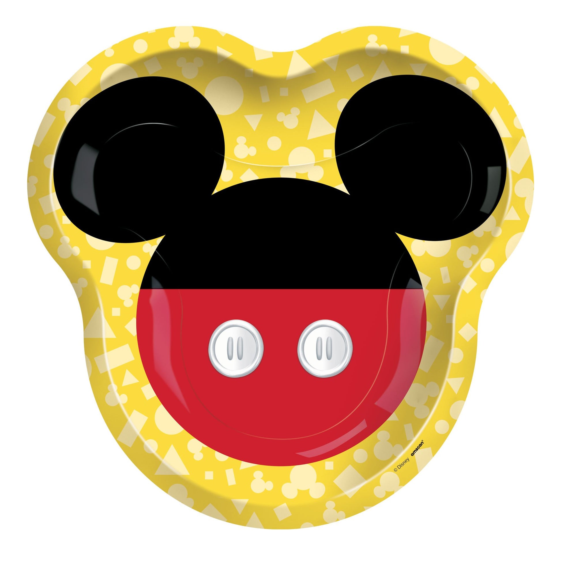 Mickey Mouse Forever 10in Shaped Paper Plates Pk 8