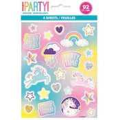 UNICORN PARTY 4 STICKER SHEETS image 0