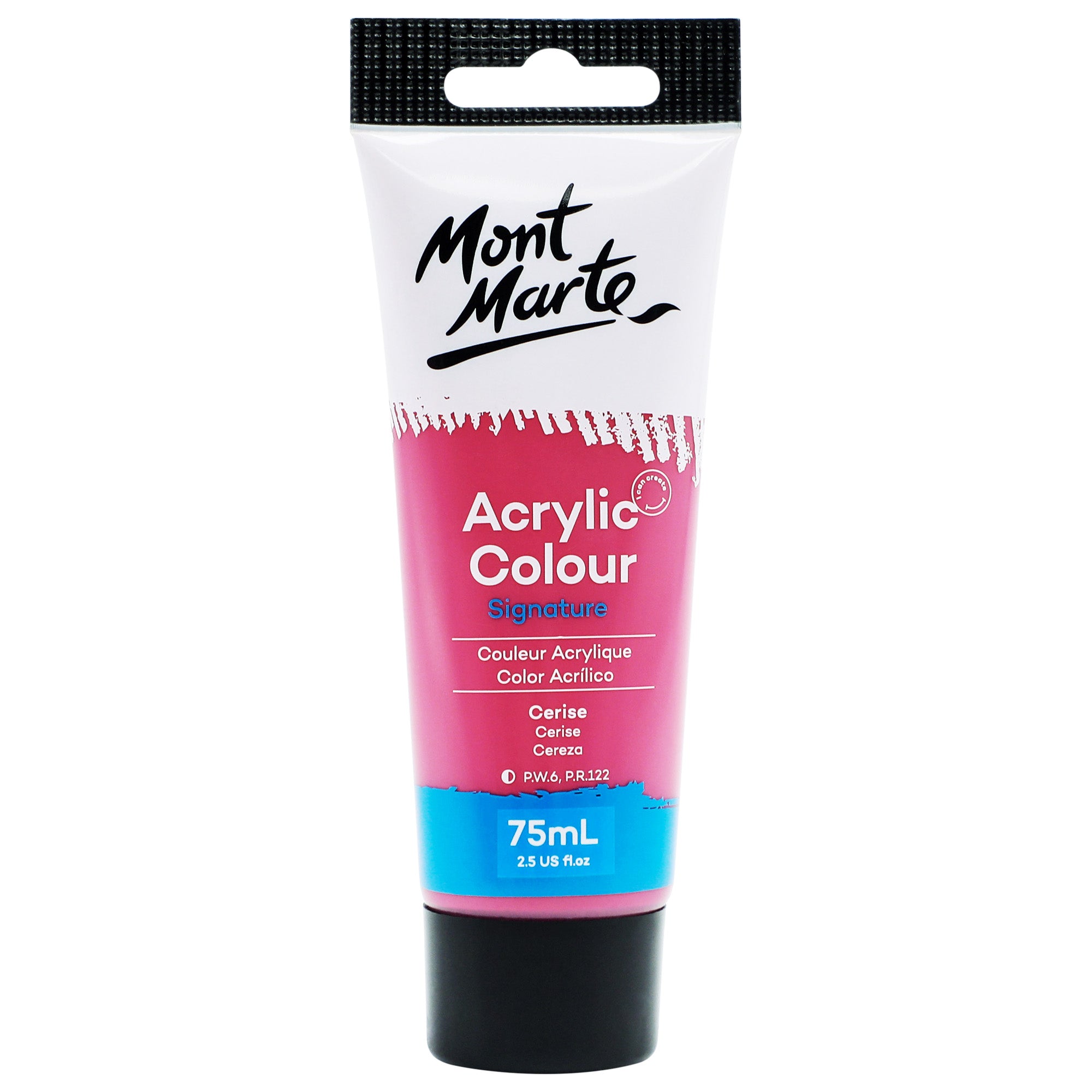 Acrylic Colour Paint 75ml - Cerise image 0