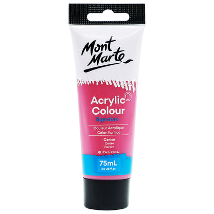 Acrylic Colour Paint 75ml - Cerise image 0