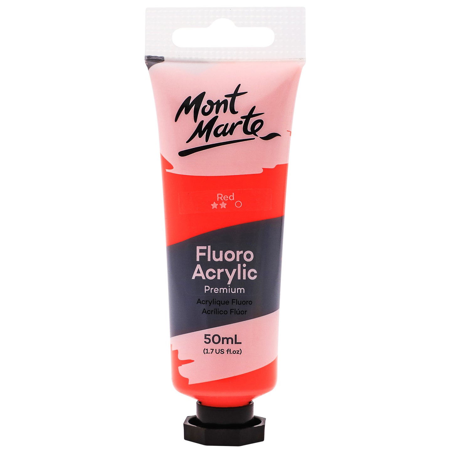 Fluoro Acrylic Paint 50ml - Red image 0