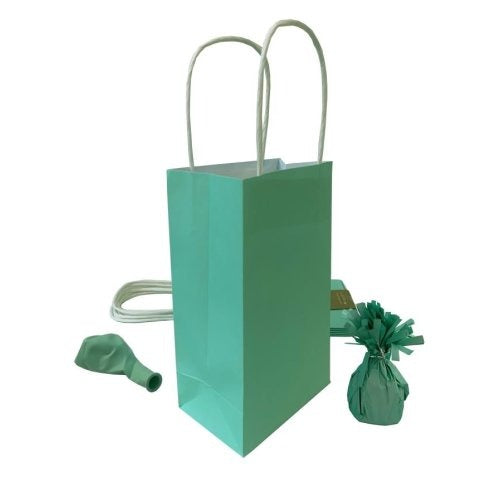 PAPER PARTYBAGS - PASTEL MINT 5pk image 0