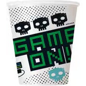 8 GAMER BIRTHDAY 9OZ PAPER CUPS image 0