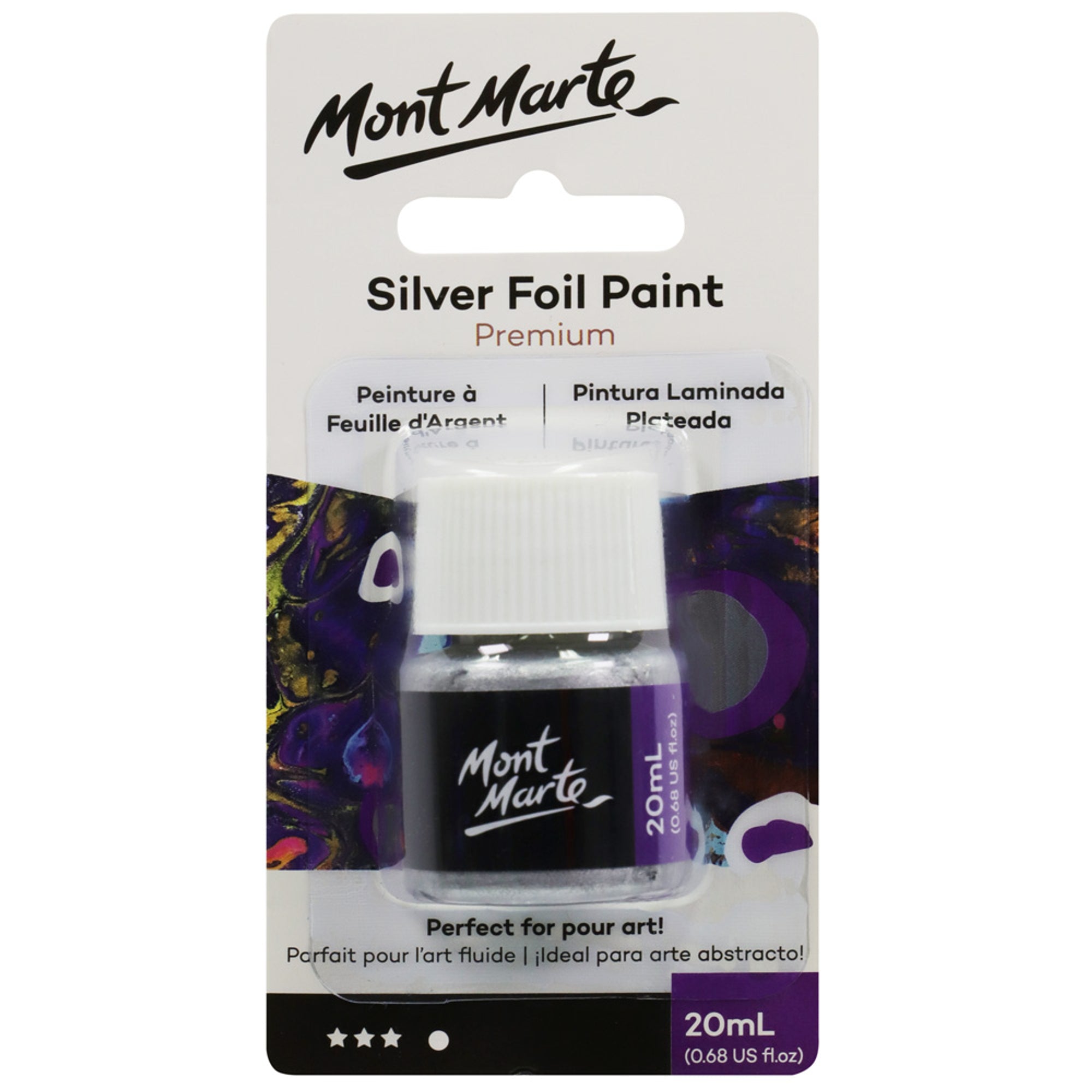Silver Foil Paint 20ml image 0