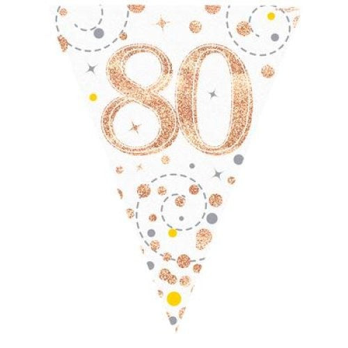 Sparkling Fizz Rose Gold Bunting 3.9m #80 image 0
