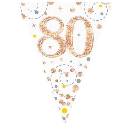Sparkling Fizz Rose Gold Bunting 3.9m #80 image 0