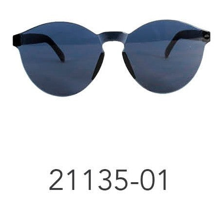 Party Glasses Perspex Wayfarer Black image 0