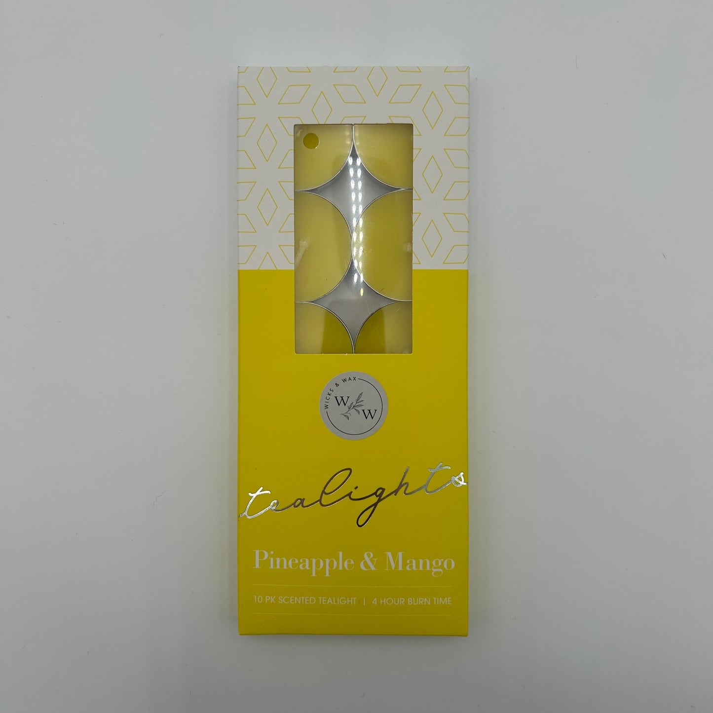 10 PK SCENTED TEALIGHTS/PINEAPPLE & MANGO image 0
