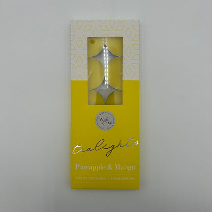 10 PK SCENTED TEALIGHTS/PINEAPPLE & MANGO image 0