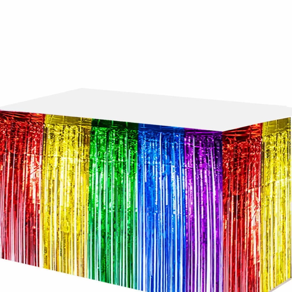 Table Skirt - Rainbow image 0