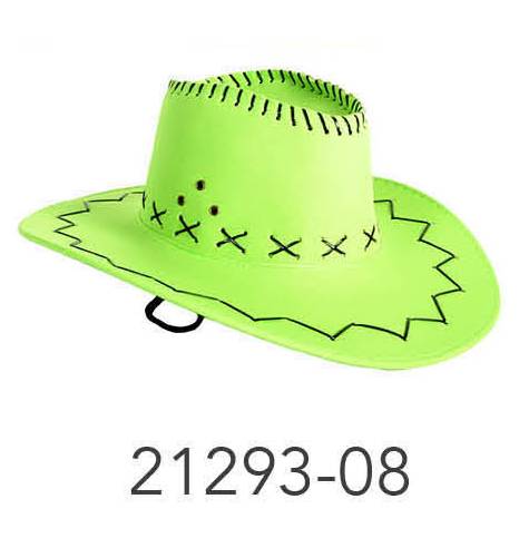 Fluro Cowboy Hat (Light Green) image 0