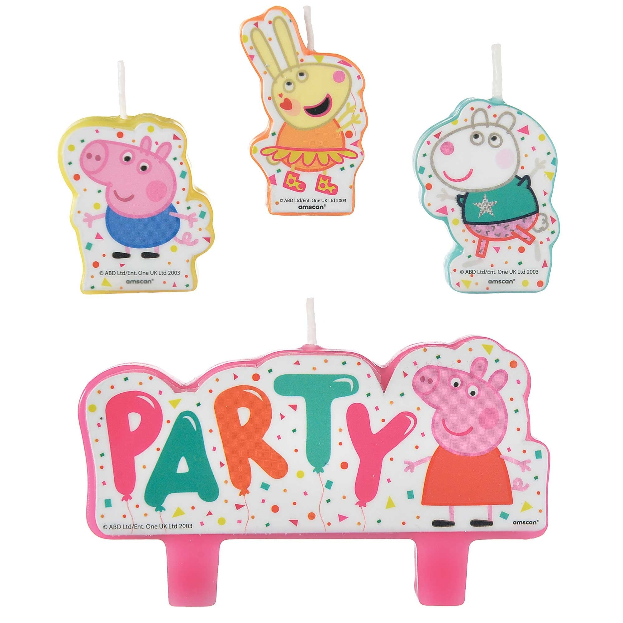 Peppa Pig Confetti Party Candle Set image 0