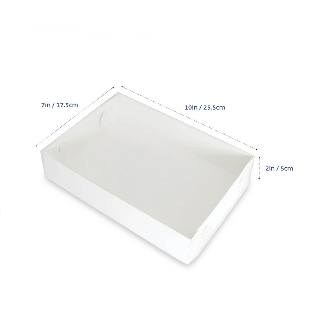 Biscuit Box with Clear Lid 10x7x2in (5 Pack) image 0