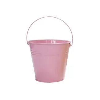 Mini Galvanized Bucket - Pink image 0