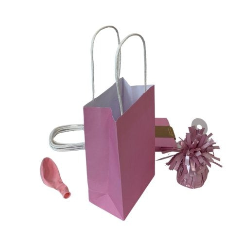 PAPER PARTYBAGS - PASTEL LIGHT PINK 5pk image 0