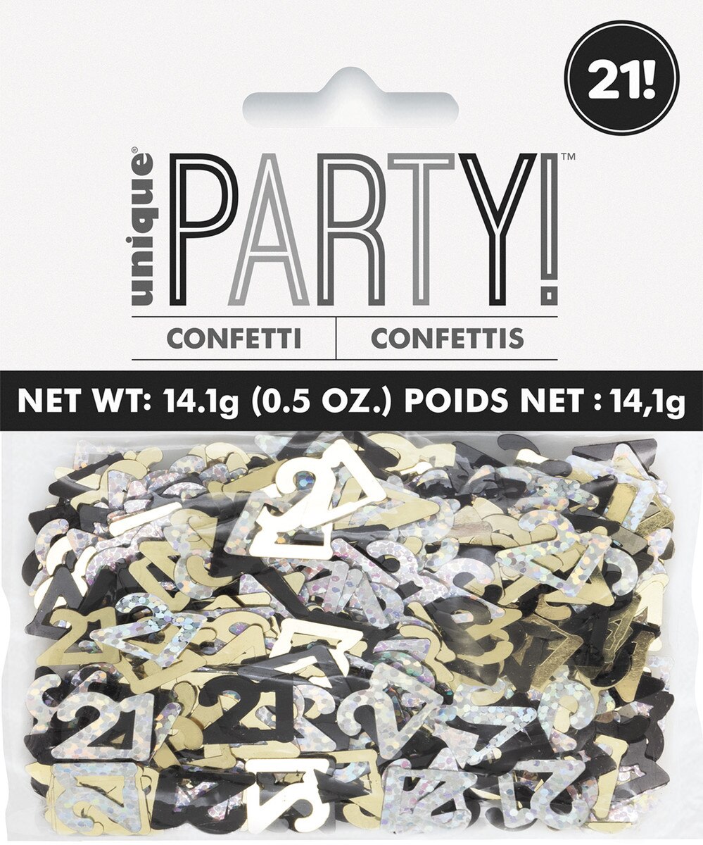 GLITZ BLACK CONFETTI .5oz - 21