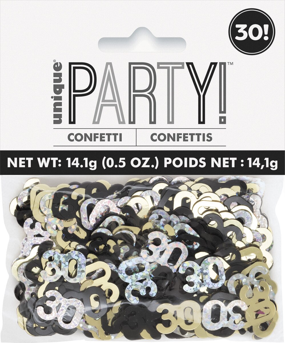 GLITZ BLACK 30 FL CONFETTI .5OZ