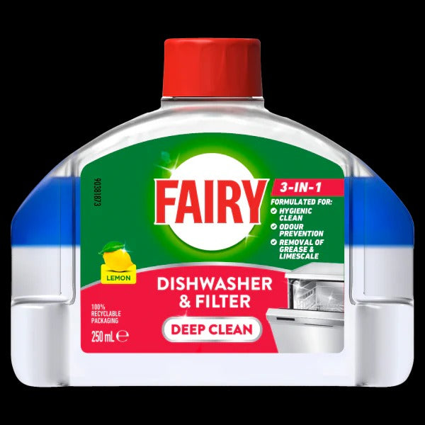 FAIRY 250mL DISHWASHER AND FILTER CLEANER DEEP CLEAN LEMON