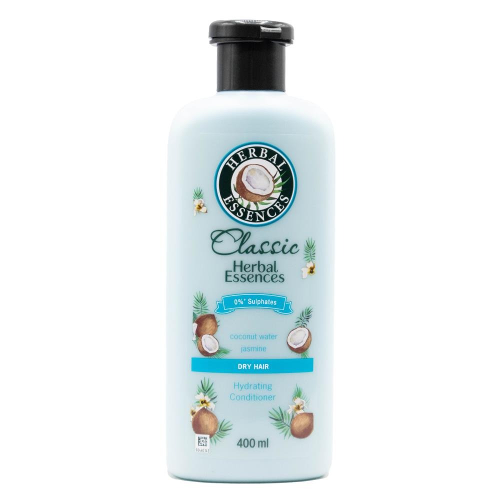 HERBAL ESSENCE 400mL CONDITIONER CLASSIC HYDRATE DRY HAIR COCONUT WATER JASMINE