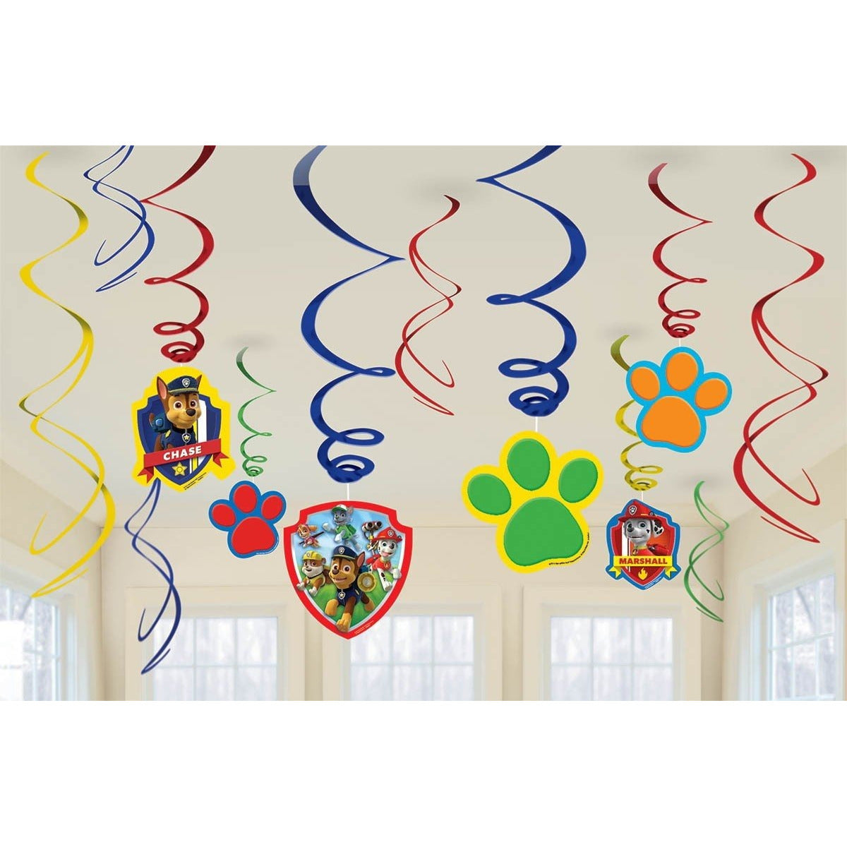 Paw Patrol Hanging Spiral Decorations image 0