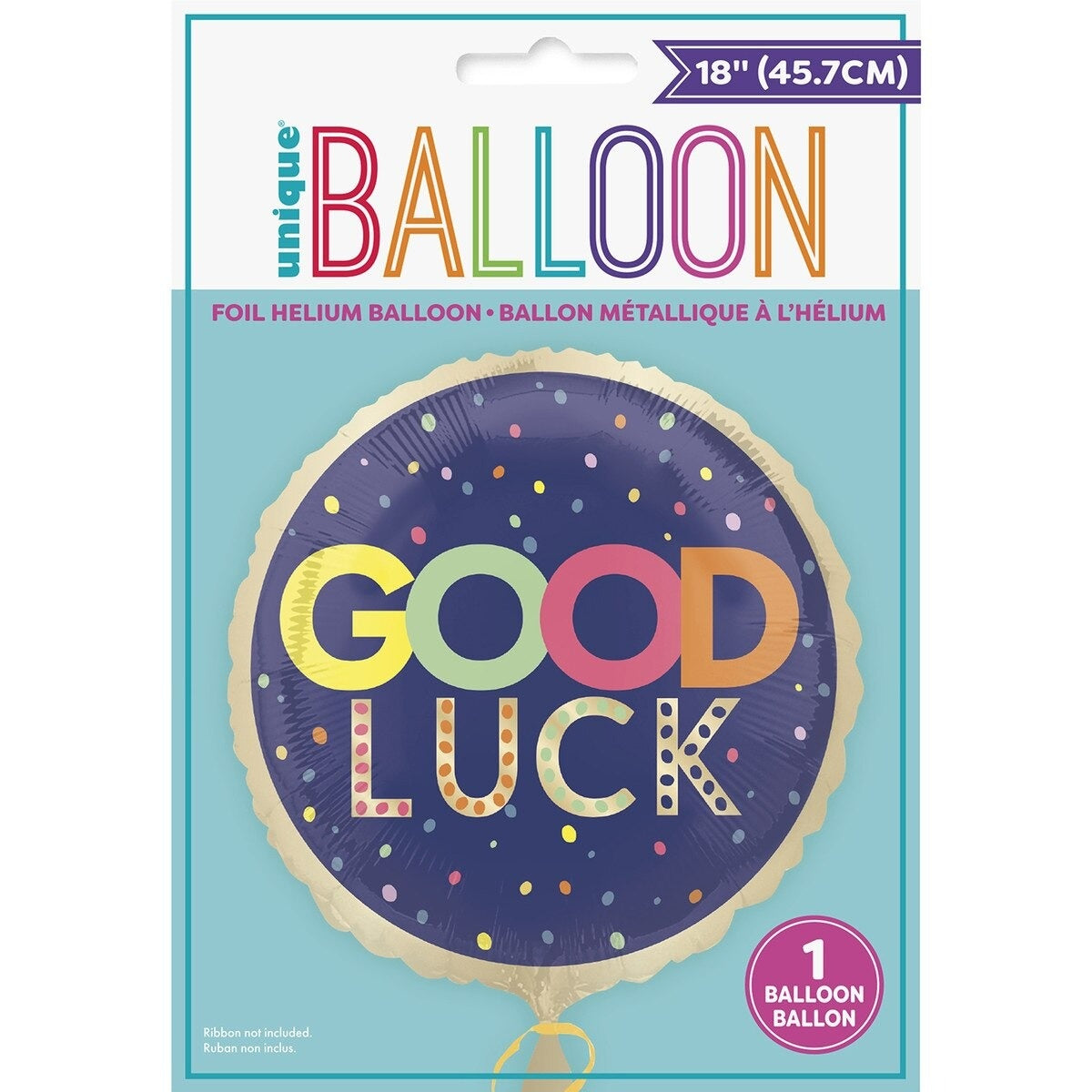 18" PKG GOOD LUCK FL BLLN