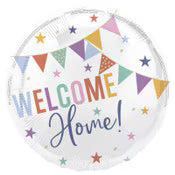 18" PKG WELCOME HOME FOIL BALLOON