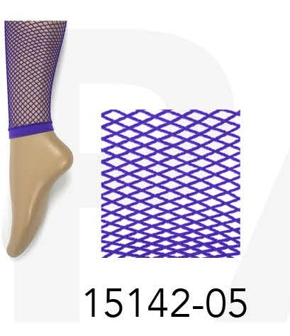 Fishnet Leggings (Purple) image 0