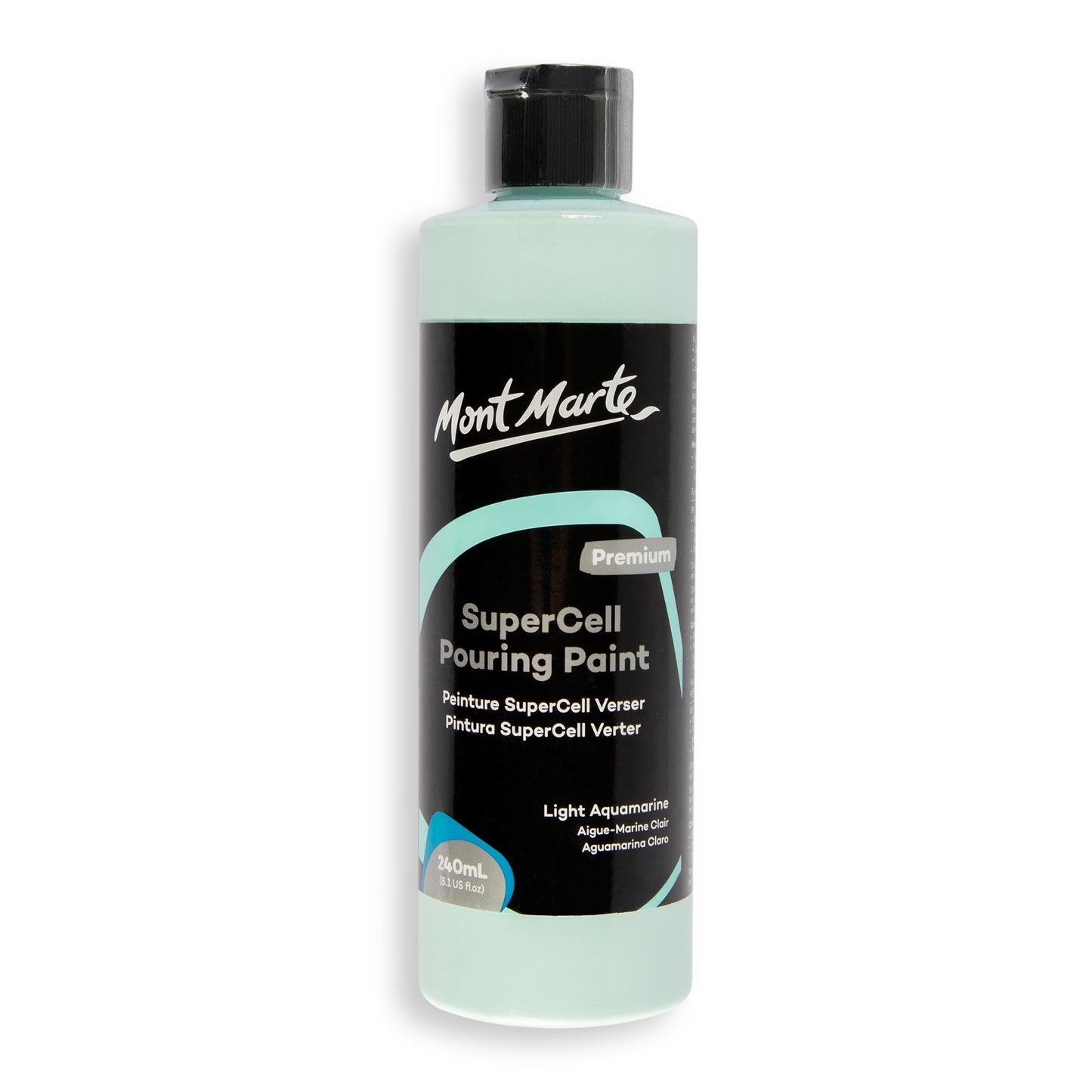 SuperCell Pouring Paint 240ml -Light Aquamarine image 0