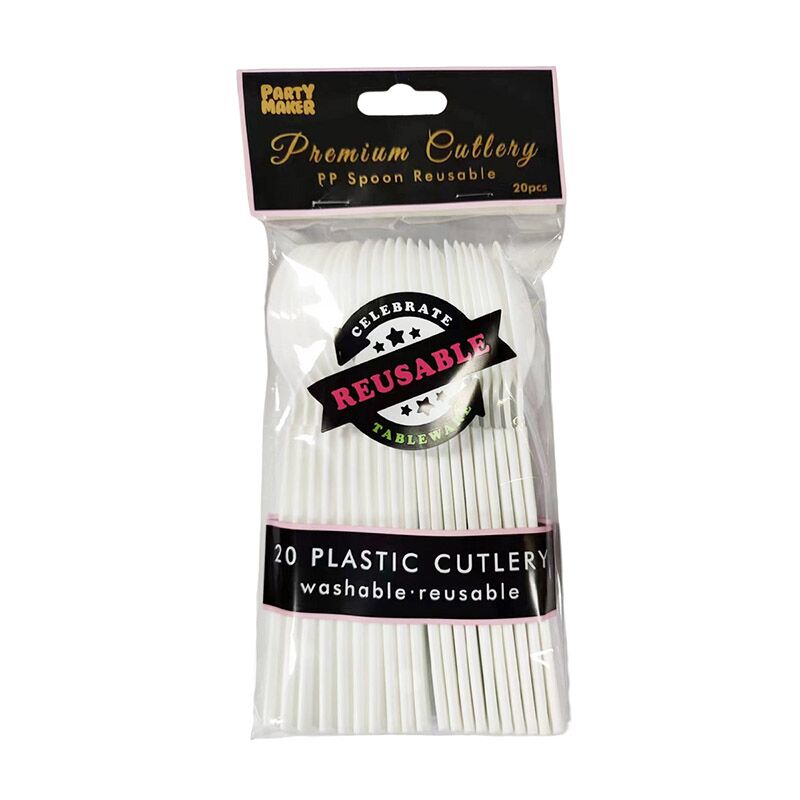 Reusable Plastic Spoon 20pk image 0