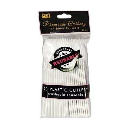 Reusable Plastic Spoon 20pk image 0