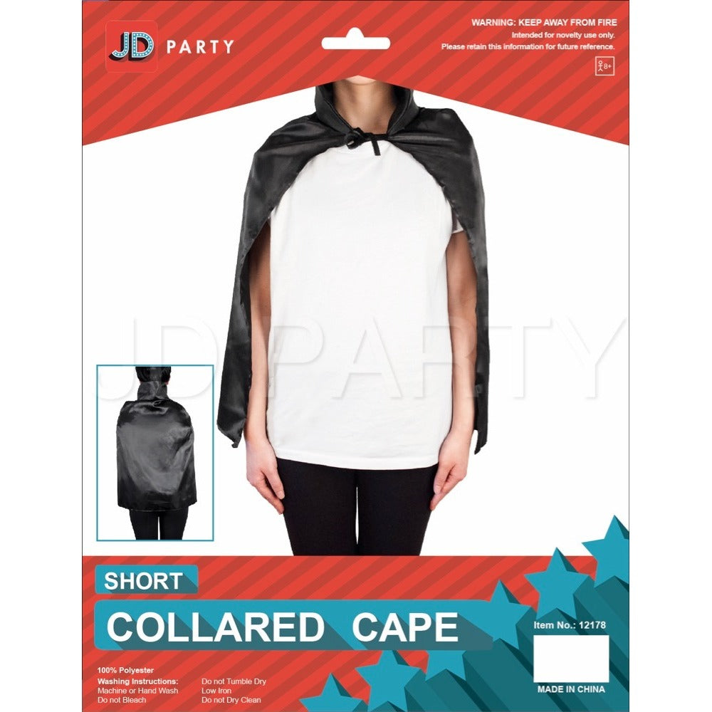 Collared Black Cape (S) image 0