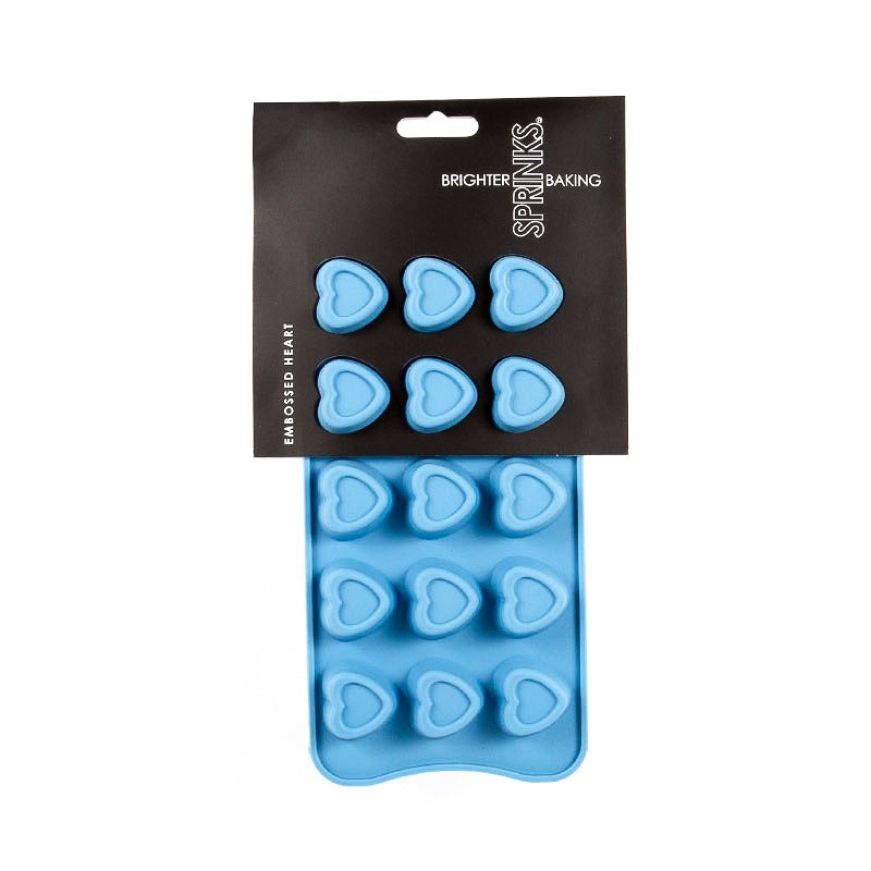 SPRINKS Silicone Mould - EMBOSSED HEART image 0