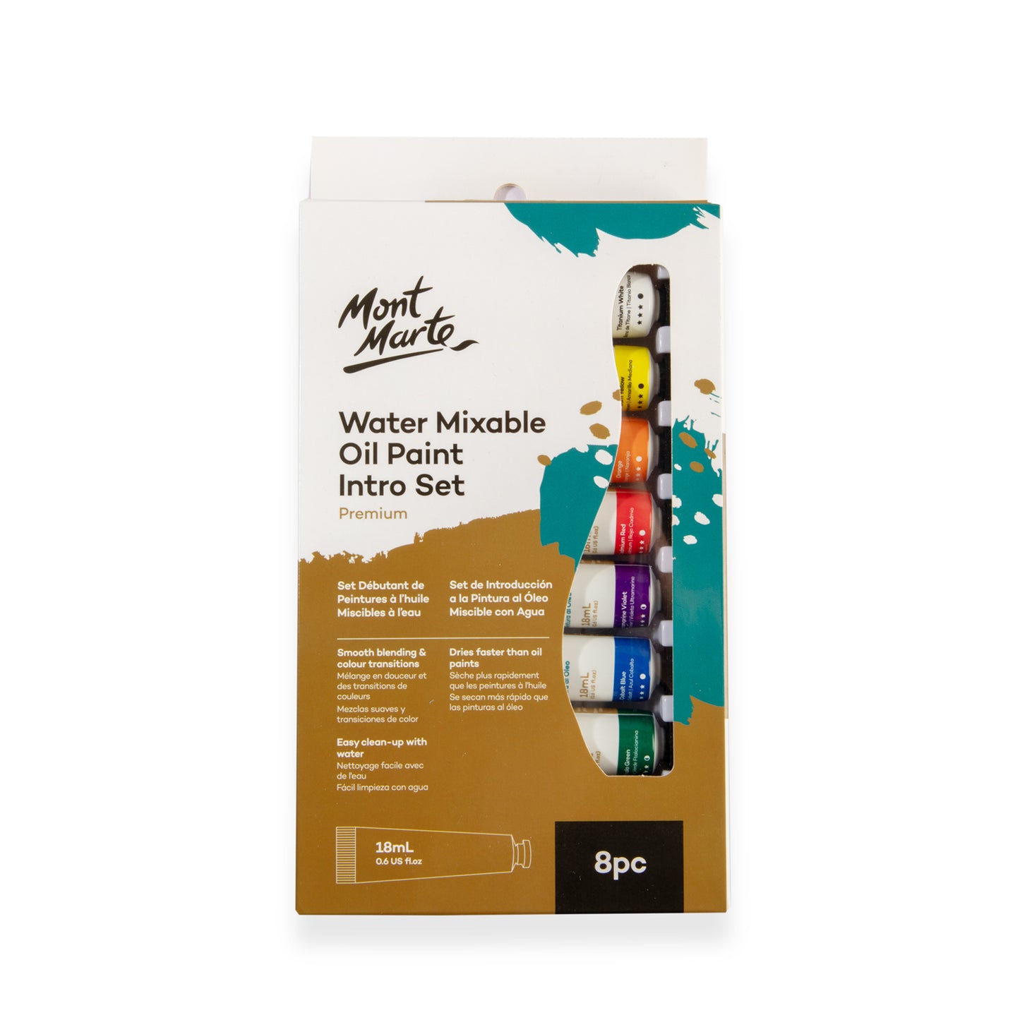 Water Mixable Oil Paint Intro Set 8pc x 18ml image 0