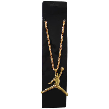 Metal Necklace (Gold Basketball Player) image 0