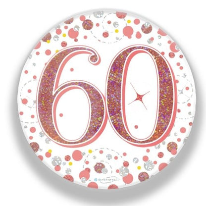 Sparkling Fizz Rose Gold Badge 75mm #60 image 0