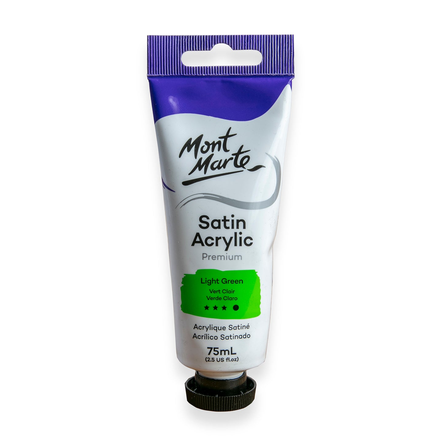 Satin Acrylic 75ml - Light Green image 0
