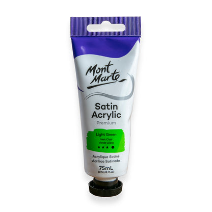 Satin Acrylic 75ml - Light Green image 0