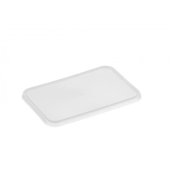 50pk Rectangular Plastic Lid (Suits ALL Rectangular Containers) image 0