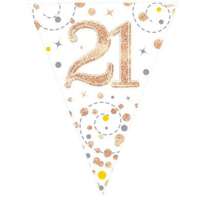 Sparkling Fizz Rose Gold Bunting 3.9m #21 image 0