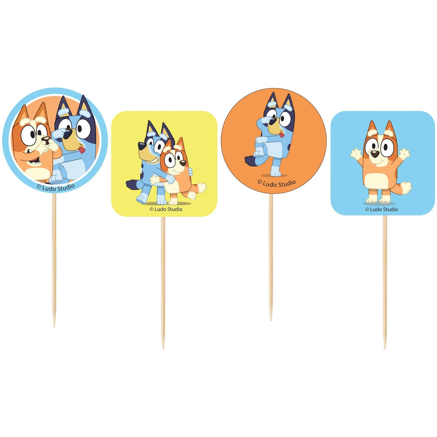 24 Bluey Cupcake Picks image 0
