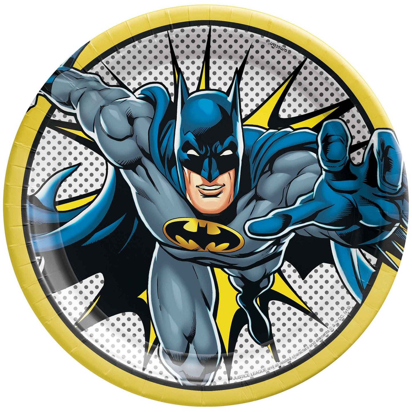 Batman Heroes Unite 23cm Paper Plates 8pk