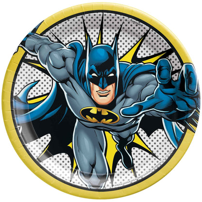 Batman Heroes Unite 23cm Paper Plates 8pk