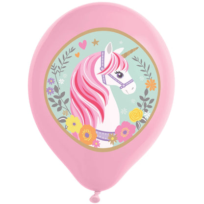Magical Unicorn 30cm Latex Balloons 5pk