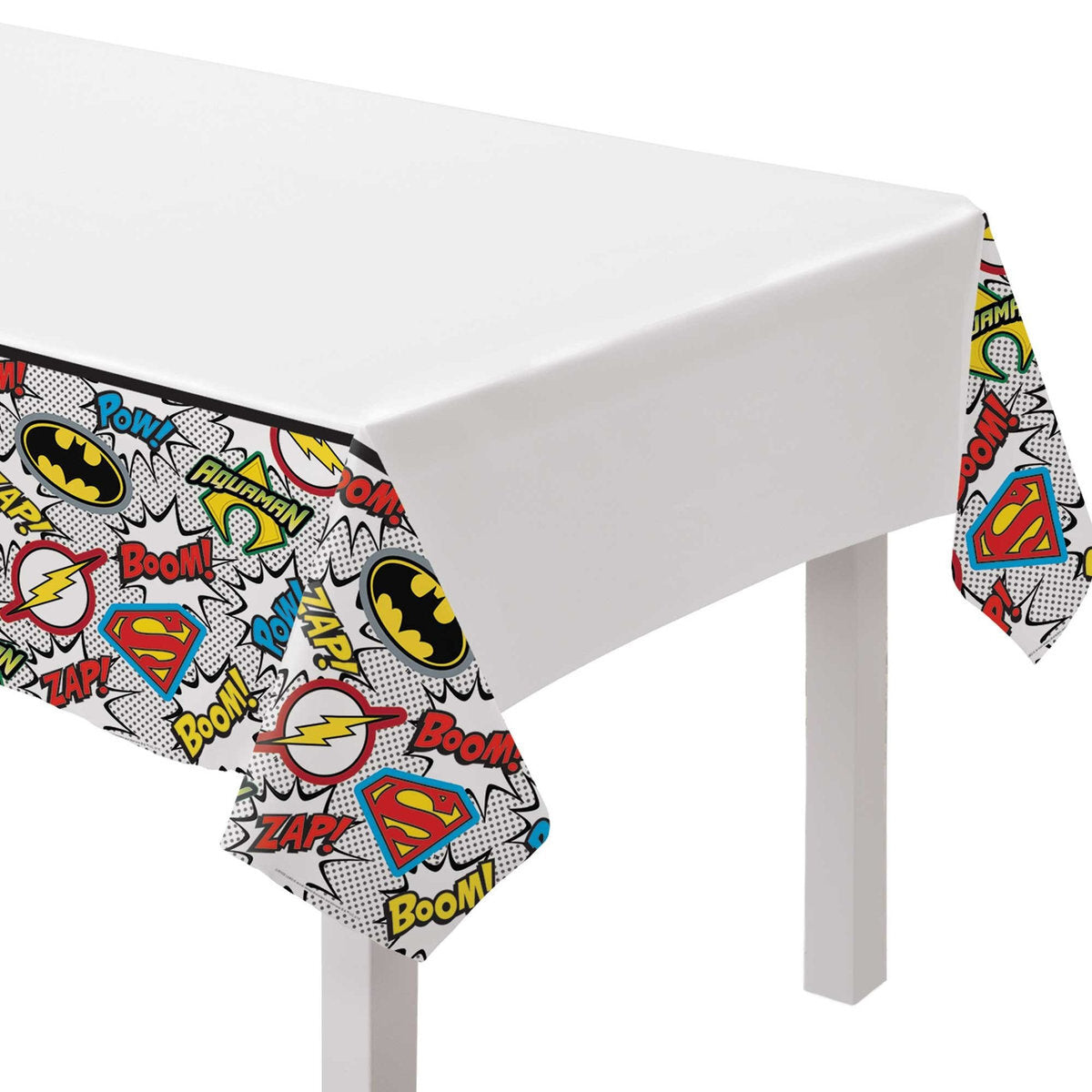 Justice League Heroes Unite Paper Table Cover