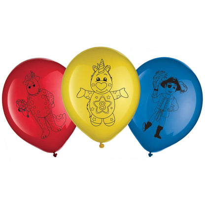 6 The Wiggles Latex Balloons