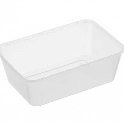 50pk 750ml Rectangular Plastic Container image 0