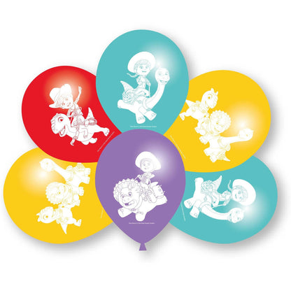 6 Dino Ranch 30cm Latex Balloons
