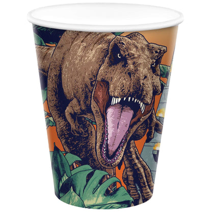 Jurassic Into The Wild 266ml Paper Cups 8pk